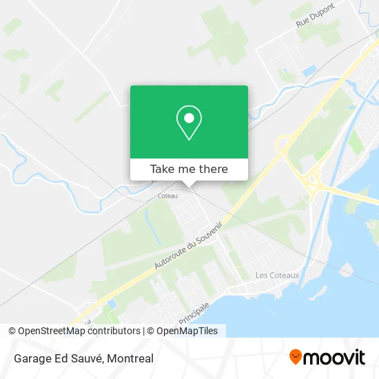 Garage Ed Sauvé map