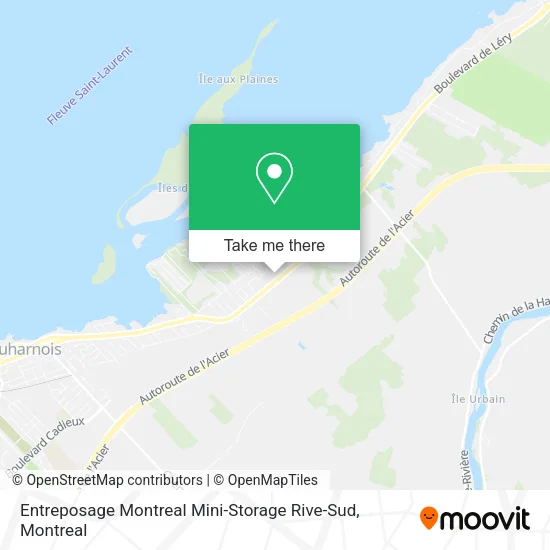 Entreposage Montreal Mini-Storage Rive-Sud map