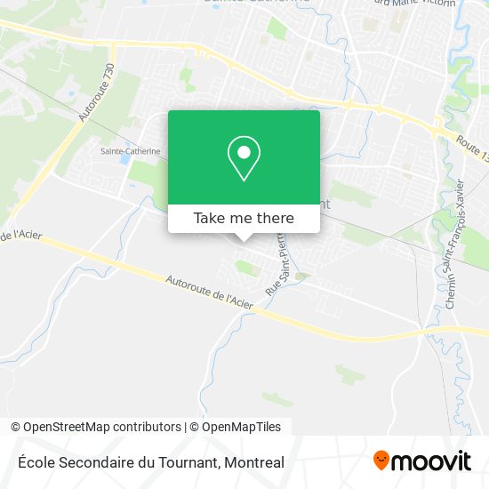 École Secondaire du Tournant map