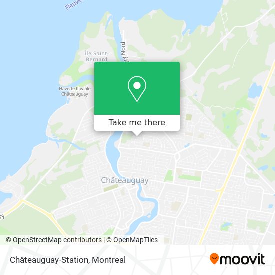 Châteauguay-Station map