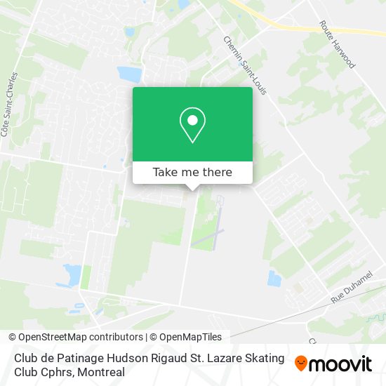 Club de Patinage Hudson Rigaud St. Lazare Skating Club Cphrs map