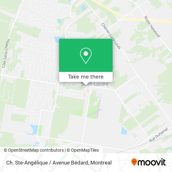 Ch. Ste-Angélique / Avenue Bédard map