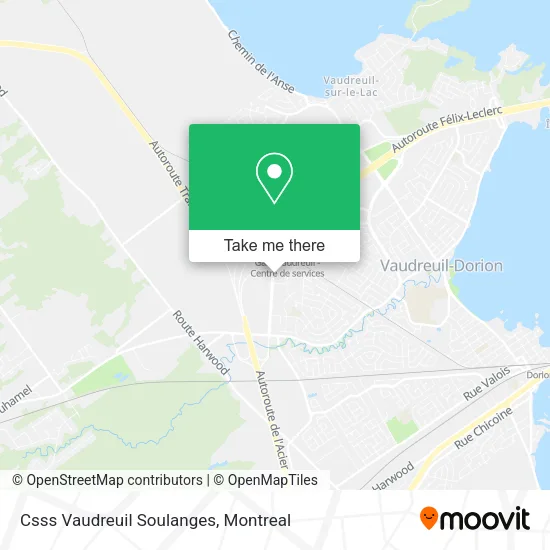 Csss Vaudreuil Soulanges map