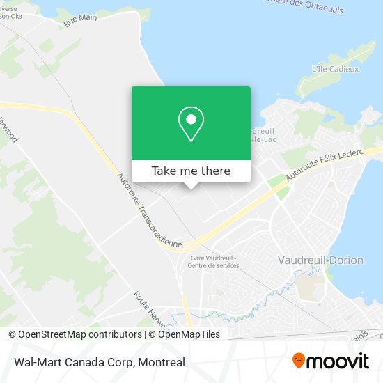 Wal-Mart Canada Corp map