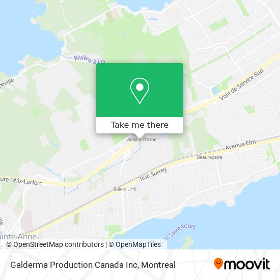 Galderma Production Canada Inc map