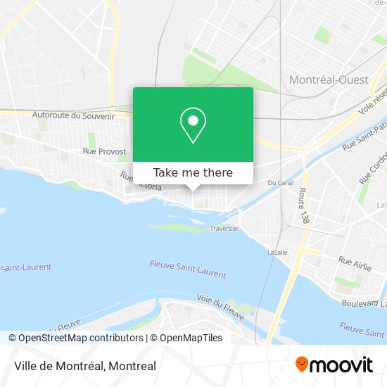 Ville de Montréal map