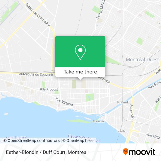 Esther-Blondin / Duff Court map