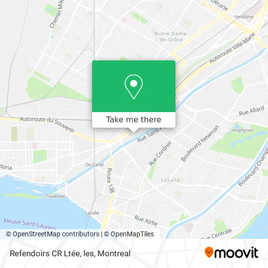 Refendoirs CR Ltée, les map