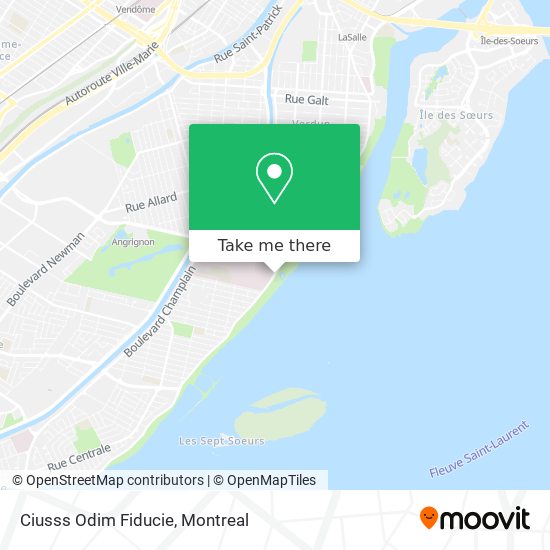 Ciusss Odim Fiducie map