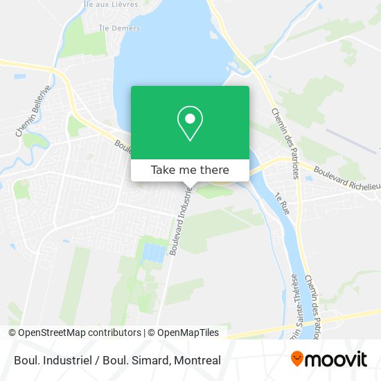 Boul. Industriel / Boul. Simard map