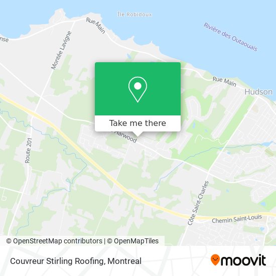 Couvreur Stirling Roofing map