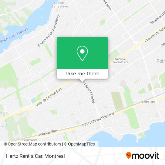 Hertz Rent a Car map