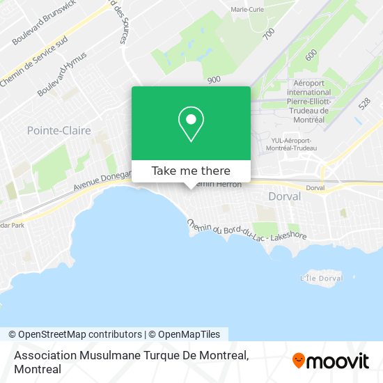 Association Musulmane Turque De Montreal map