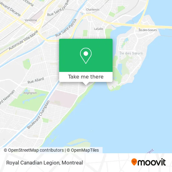 Royal Canadian Legion map