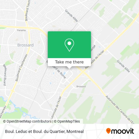 Boul. Leduc et Boul. du Quartier map