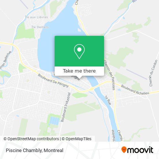 Piscine Chambly map