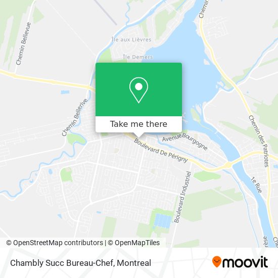 Chambly Succ Bureau-Chef map