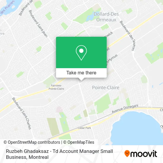 Ruzbeh Ghadaksaz - Td Account Manager Small Business map