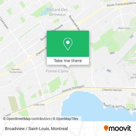 Broadview / Saint-Louis map