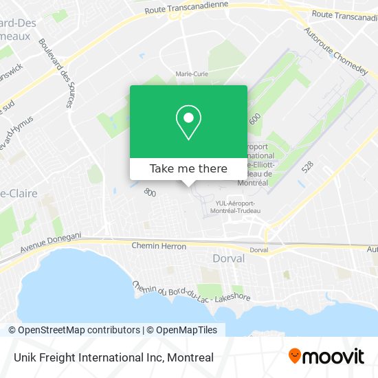 Unik Freight International Inc map