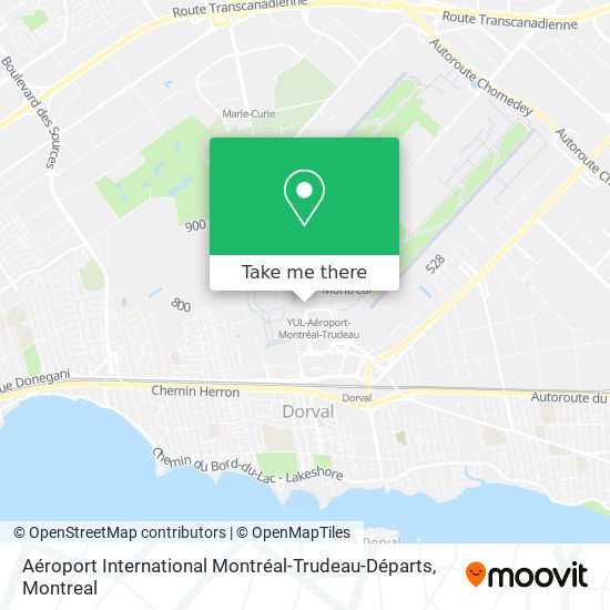 Aéroport International Montréal-Trudeau-Départs map