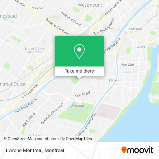 L'Arche Montreal map
