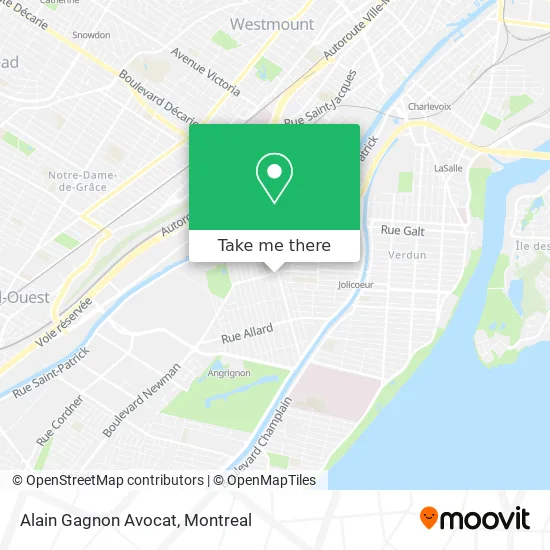 Alain Gagnon Avocat map