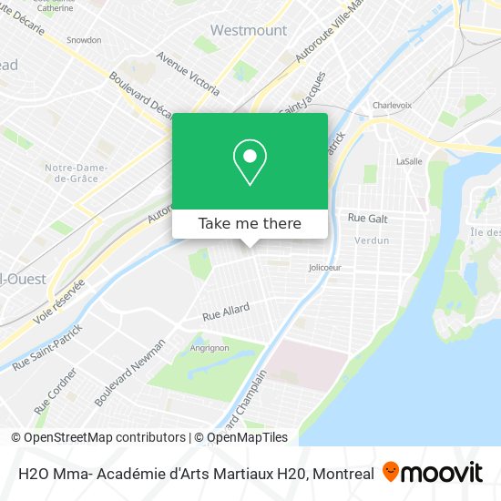 H2O Mma- Académie d'Arts Martiaux H20 map