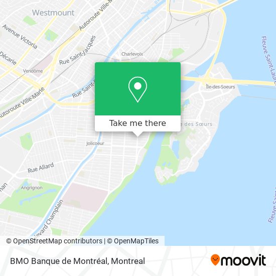 BMO Banque de Montréal map