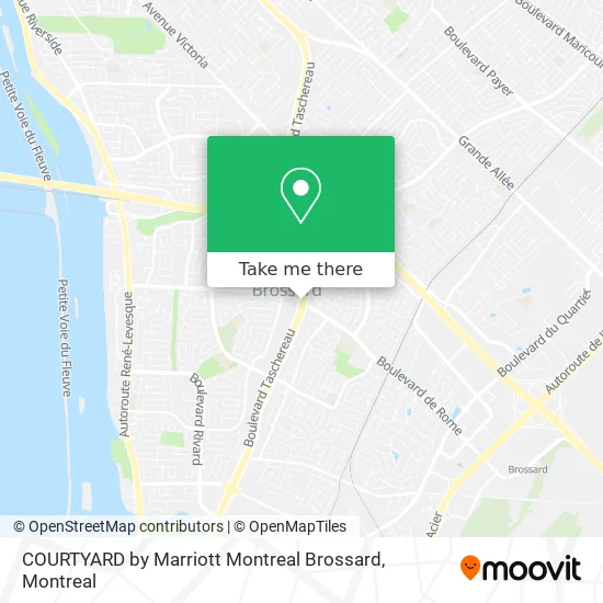 COURTYARD by Marriott Montreal Brossard map