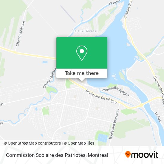 Commission Scolaire des Patriotes map