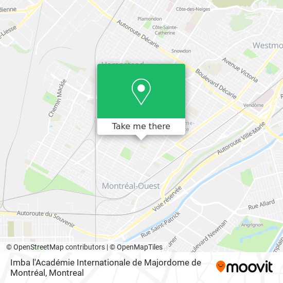 Imba l'Académie Internationale de Majordome de Montréal map