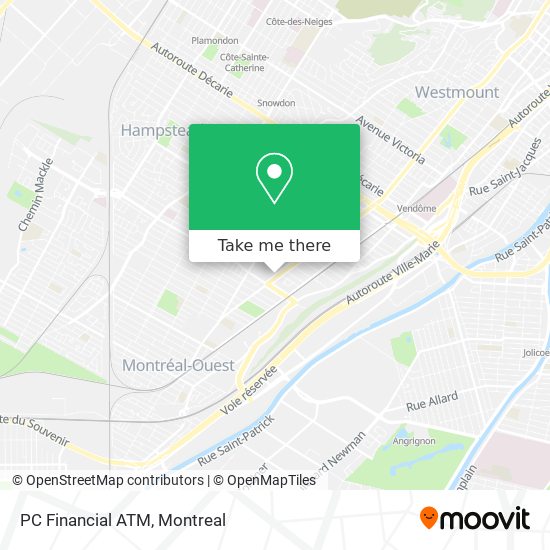 PC Financial ATM map