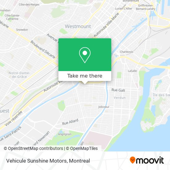 Vehicule Sunshine Motors map