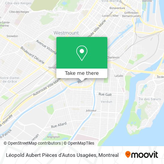 Léopold Aubert Pièces d'Autos Usagées map