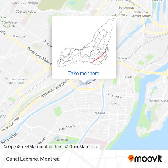 Canal Lachine map