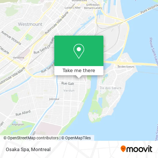 Osaka Spa map