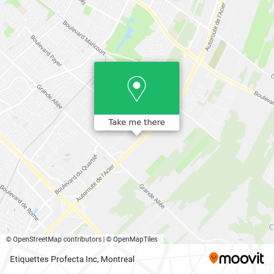 Etiquettes Profecta Inc map