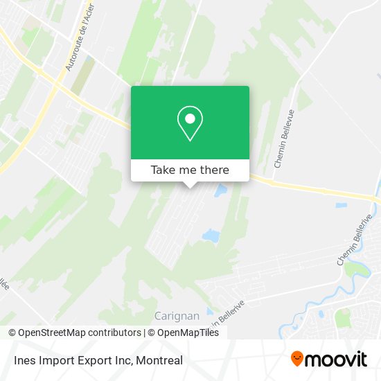 Ines Import Export Inc map