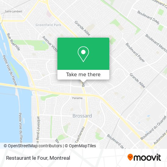 Restaurant le Four map