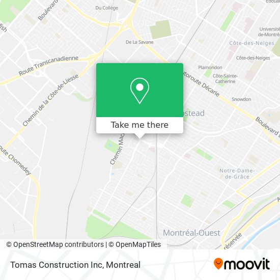 Tomas Construction Inc map