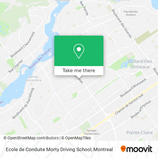 Ecole de Conduite Morty Driving School map