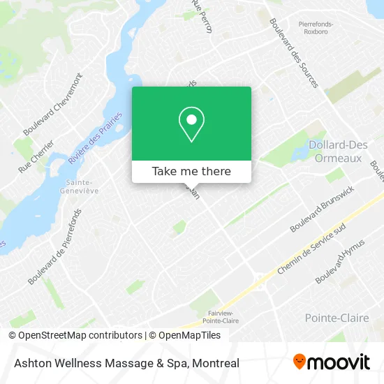 Ashton Wellness Massage & Spa map