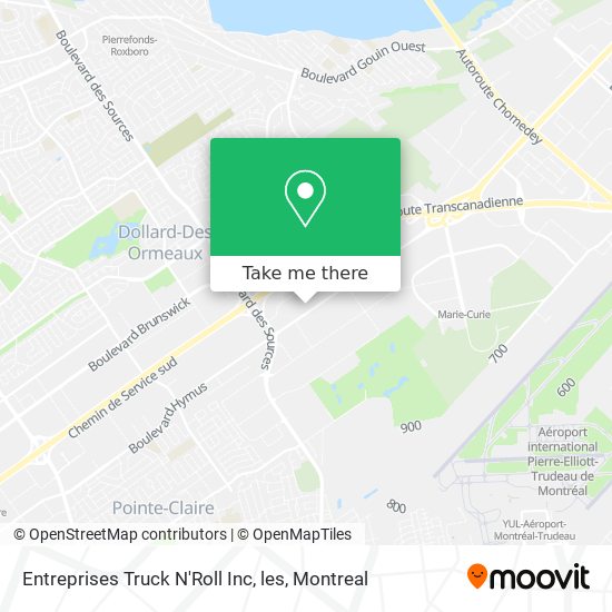 Entreprises Truck N'Roll Inc, les map