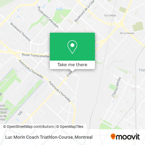 Luc Morin Coach Triathlon-Course map