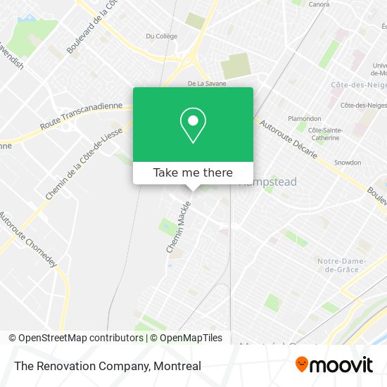 The Renovation Company map