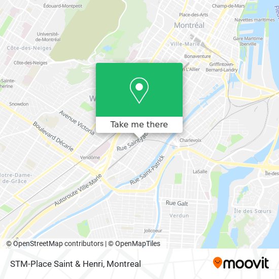 STM-Place Saint & Henri map