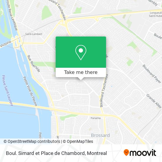Boul. Simard et Place de Chambord map
