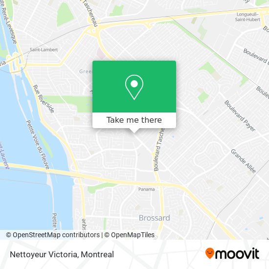 Nettoyeur Victoria map