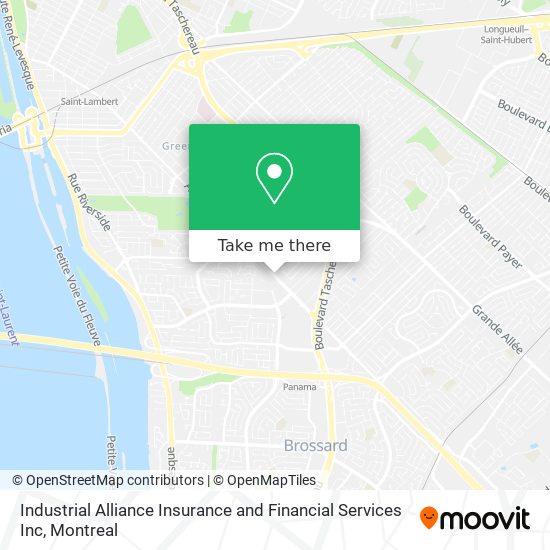 Industrial Alliance Insurance and Financial Services Inc map